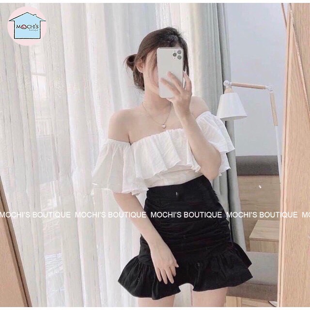 Set đồ nữ áo croptop áo kiểu chân váy đuôi cá ôm body, set đồ nữ cá tính dễ kết hợp, mặc lẻ hoặc theo bộ đều đẹp -M005