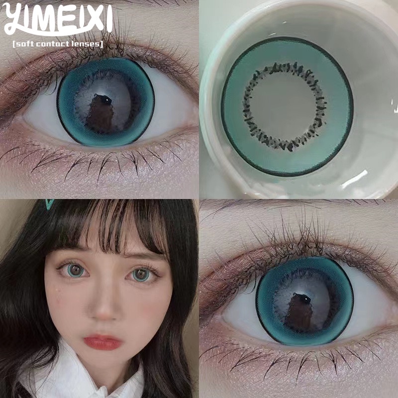 Set 2 Kính Áp Tròng Mắt Mèo 14.5MM Hóa Trang Halloween