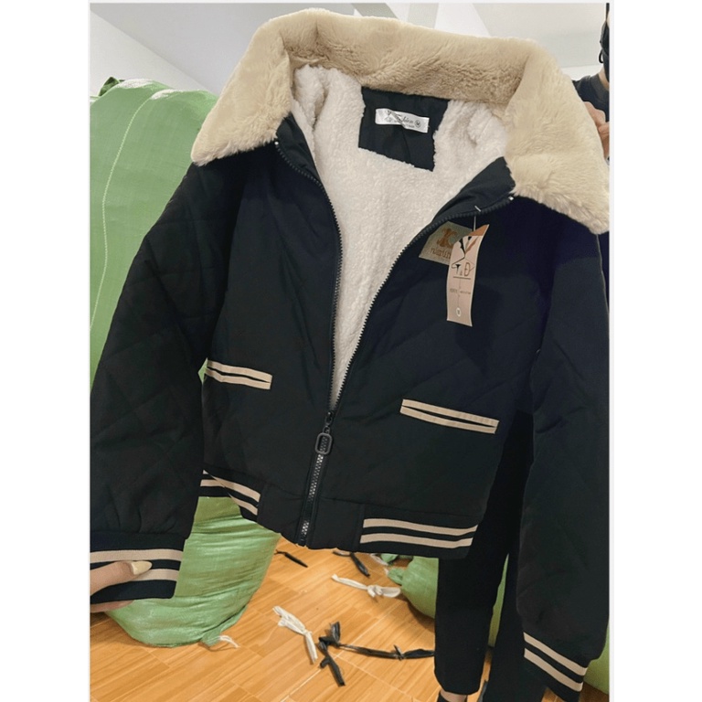 [ HÌNH THẬT SP ] Áo Khoác Phao Nữ Lót Lông Chuẩn Form Mẫu Mới Nhất - CLITUS FASHION