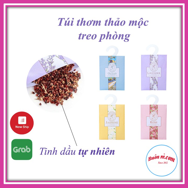 Túi thơm hương hoa thảo mộc tinh dầu tự nhiên treo phòng an toàn tiện lợi -Buôn rẻ 00626