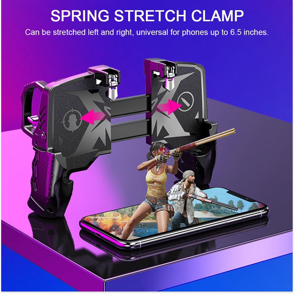 Tay cầm chơi game 4 ngón thiết bị kết nối hỗ trợ PUBG K21 Tay cầm không ồn nút bắn nhanh thượng hạng cho trò chơi PUBG R | BigBuy360 - bigbuy360.vn
