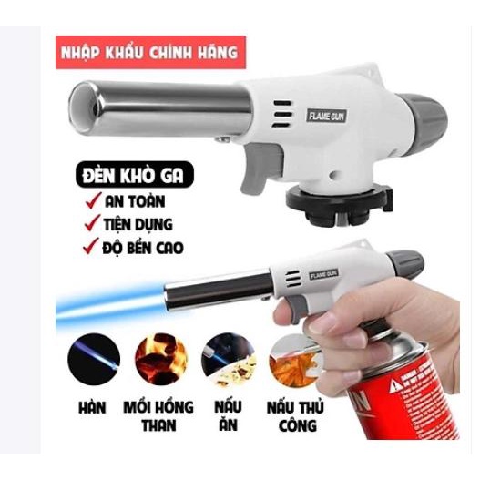 Đầu khò gas cầm tay mini làm từ thép không gỉ chịu nhiệt dùng để uốn cong thanh sắt, đốt lửa,nhóm than, hàn