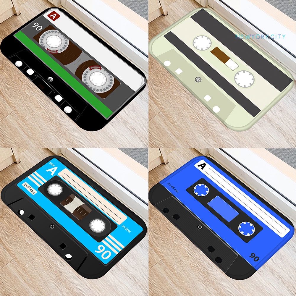 Thảm Chùi Chân Chống Trượt Thấm Hút Nước Bằng Vải Flannel