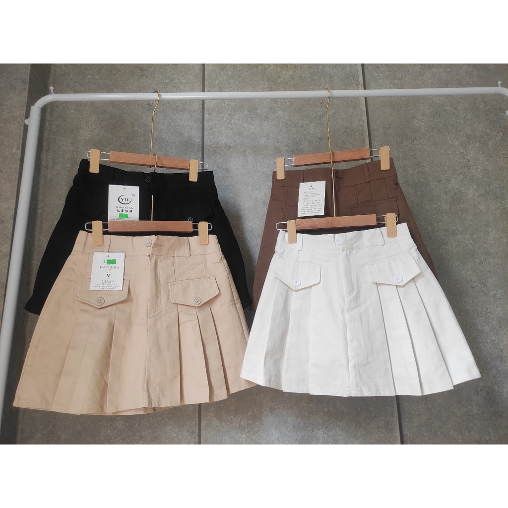 Chân Váy Kaki Xếp Ly Có BIGSIZE ⚡Chân Váy Kaki Dày Dặn Có Lớp Lót Mặc Siêu Xinh