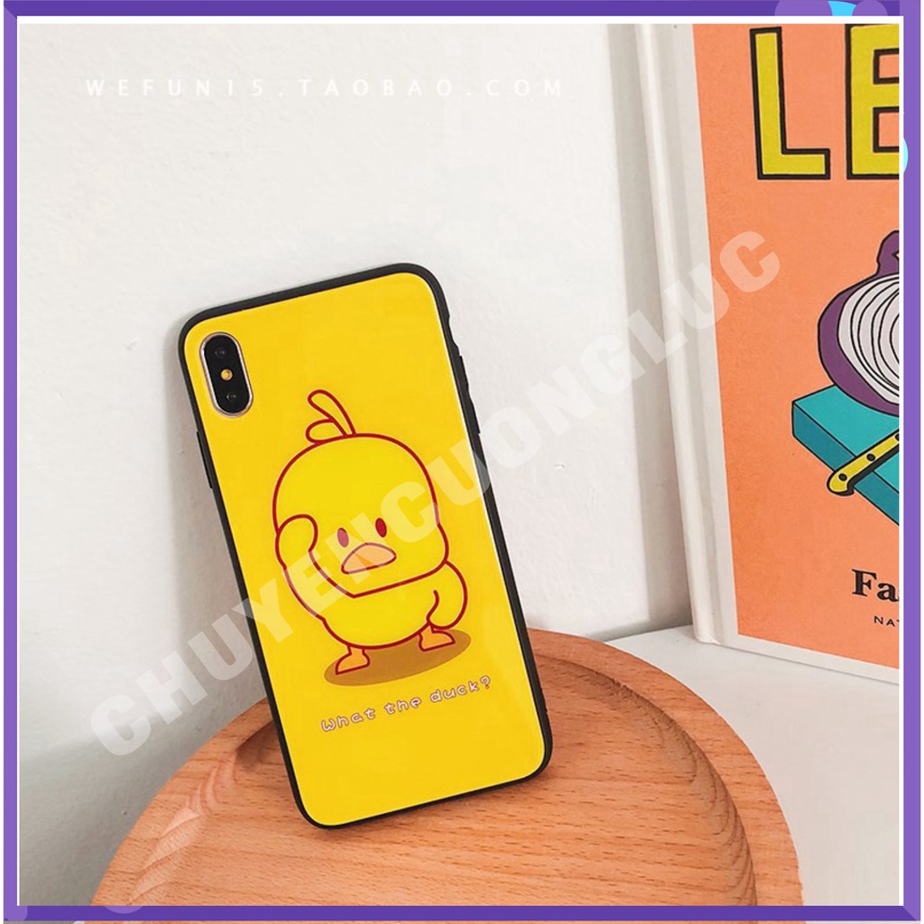 [HOT] Ốp Lưng Kính Cường Lực DUCK