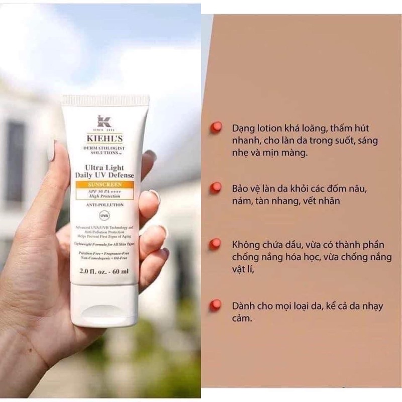 Kem chống nắng Ultra Light Daily Defense SPF 50