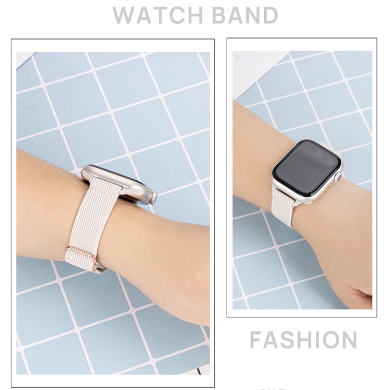 Dây Đeo Nylon Thay Thế Cho iwatch7 Series 6 / 5 / 4 / 3 / SE 41mm45mm Apple Watch 7 6 5 4 SE
