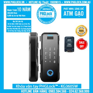 KHÓA CỬA KÍNH PHGLOCK KG3605/KG3605W