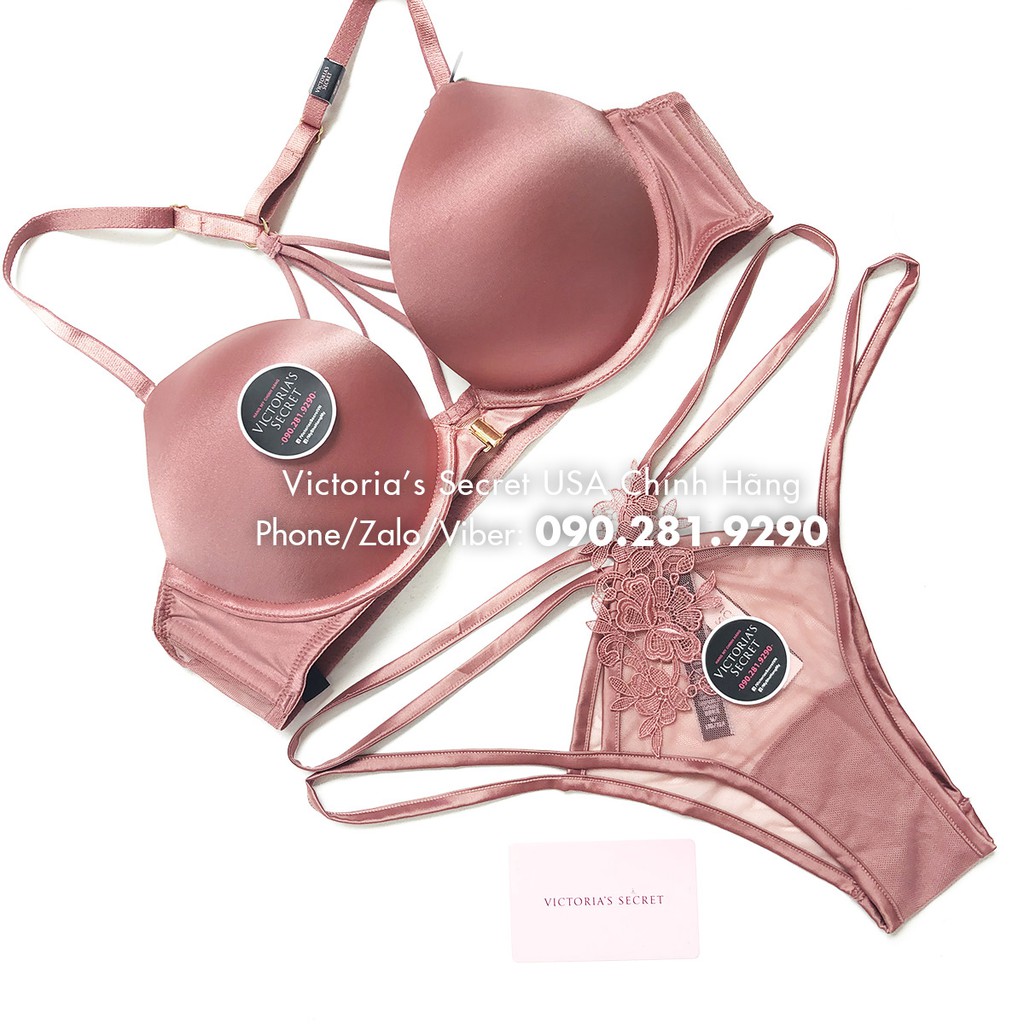 - Áo Lót hồng da (122) dòng Bombshell Very Sexy siêu nâng ngực, Withered Rose - USA