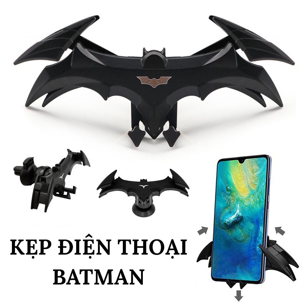 Giá Đỡ Điện Thoại Trên Ô Tô Người Dơi BATMAN – Xoay 360 Độ - Gắn Khe Cửa Gió Điều Hòa | BigBuy360 - bigbuy360.vn