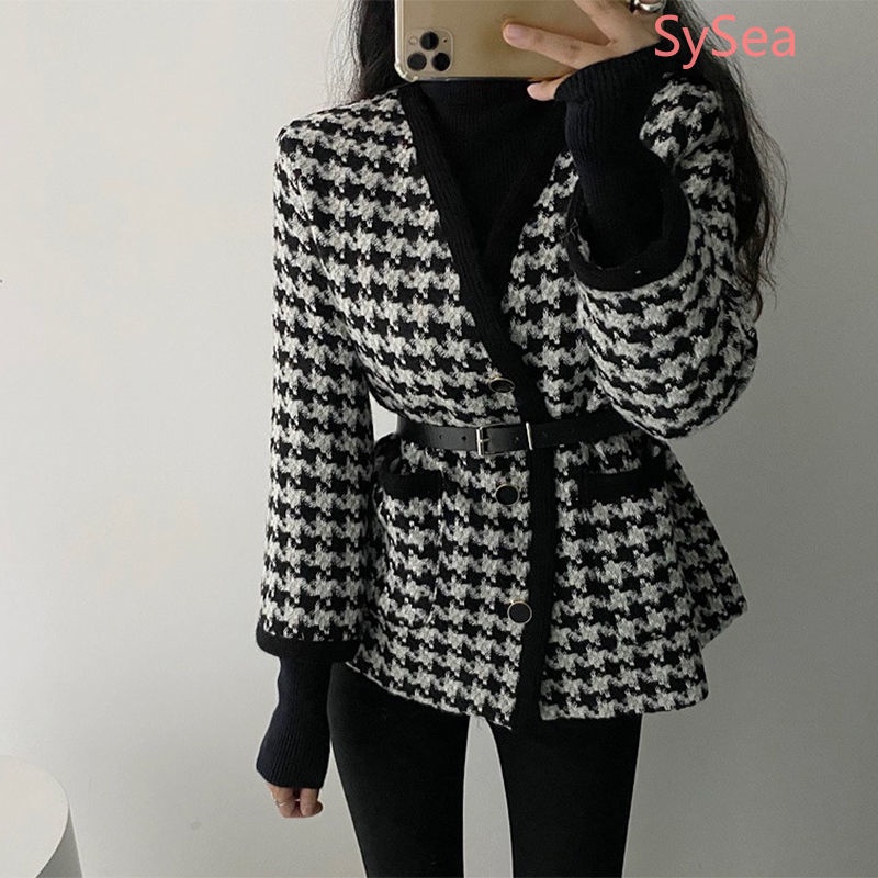 Áo Khoác Len Thời Trang Mùa Đông Hàn Quốc Dành Cho Nữ