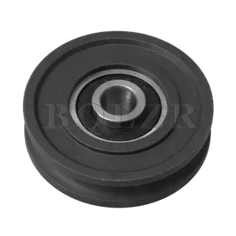 8Mm ID 45Mm OD Hướng Dẫn Rãnh Đường Ray Vòng Bi Ròng Rọc Bánh Xe Tải 167KG Đen