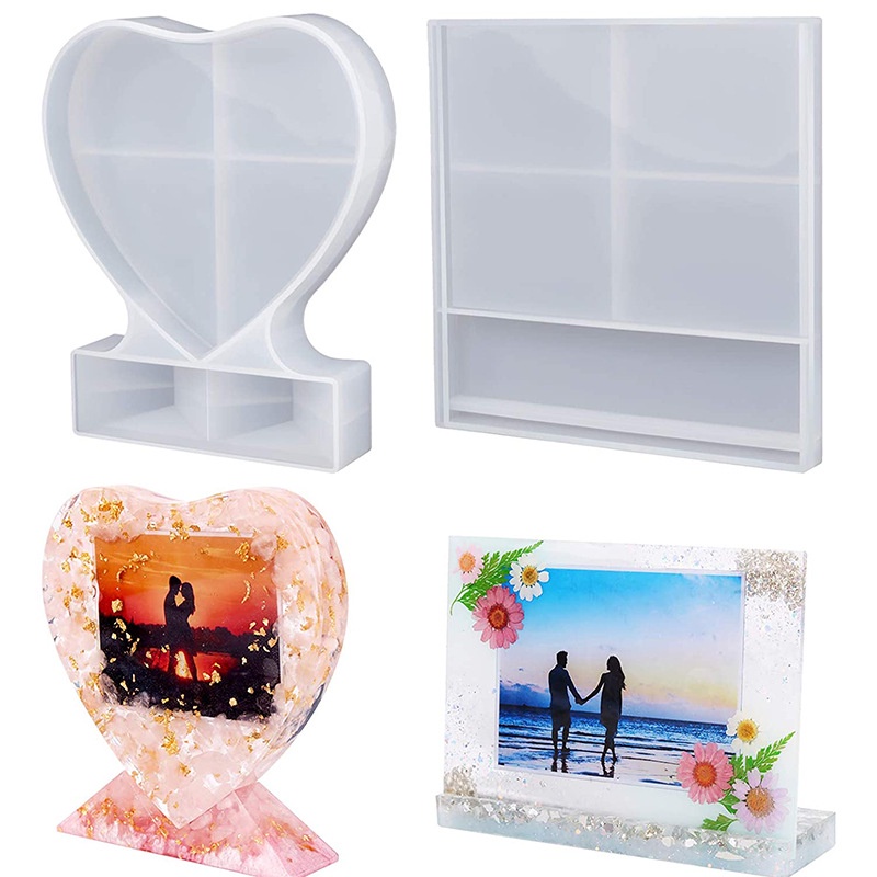 Khuôn Silicone Làm Khung Ảnh Hình Chữ Nhật DIY