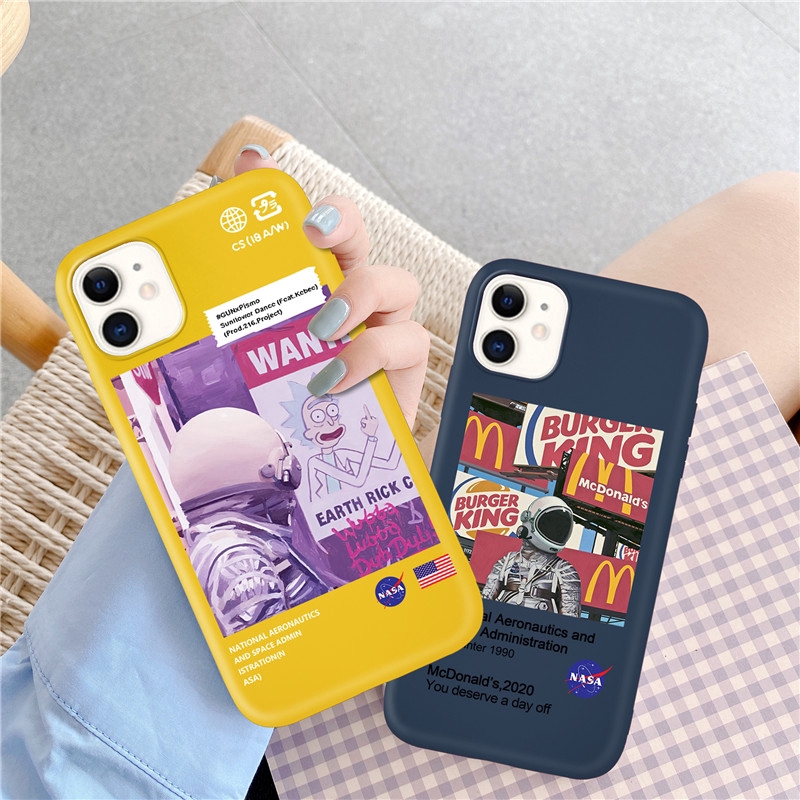 Ốp lưng mềm hình McDonald's NASA cho iPhone 11 11Pro 11ProMax 6 6s 7 8 X XS XR XSMAX 7Plus 8Plus 6sPlus SE 2020 | BigBuy360 - bigbuy360.vn