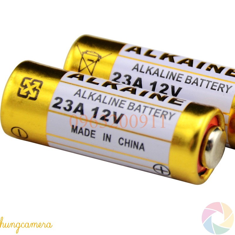 Pin 23A12V Alkaline Dùng Cho Điều Khiển Cửa Cuốn, Khóa Xe Máy...