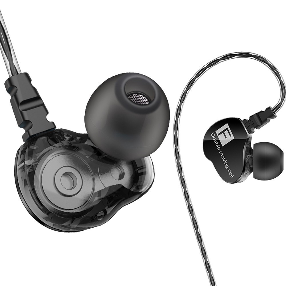 Tai nghe có dây QKZ CK9 3,5 mm Tai nghe di chuyển kép Tai nghe trong tai Bass nặng | BigBuy360 - bigbuy360.vn
