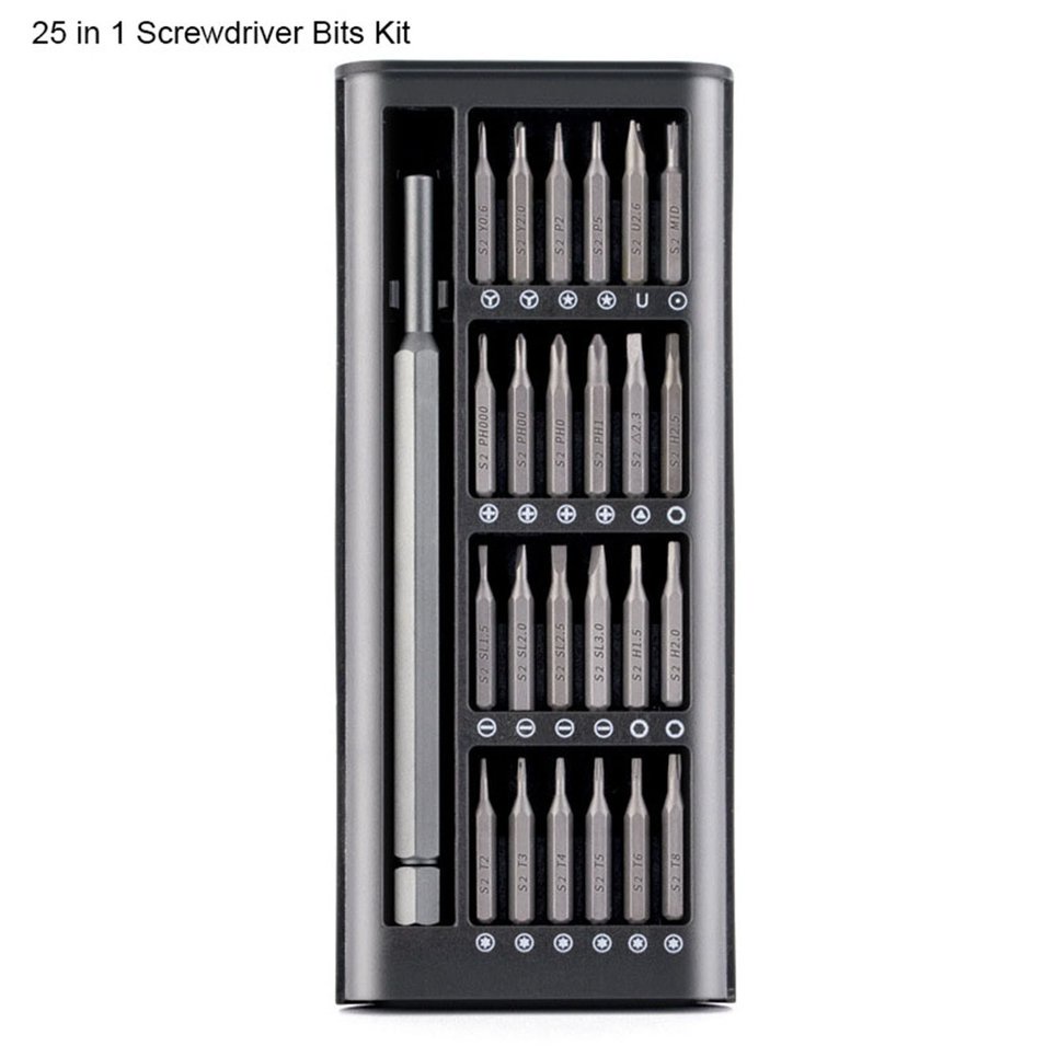 25 Pcs Screwdriver Kit Precision Magnetic Bits DIY Dismountable Screw Driver