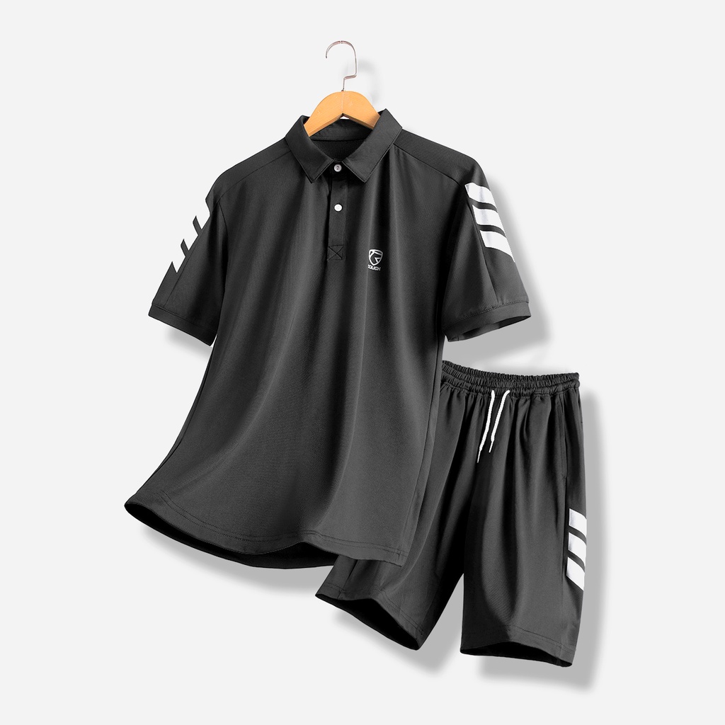 Bộ Thể Thao Polo Hè Nam Cổ Polo Chất Liệu Cotton Spandex Form Thể Thao Năng Động - ROUGH