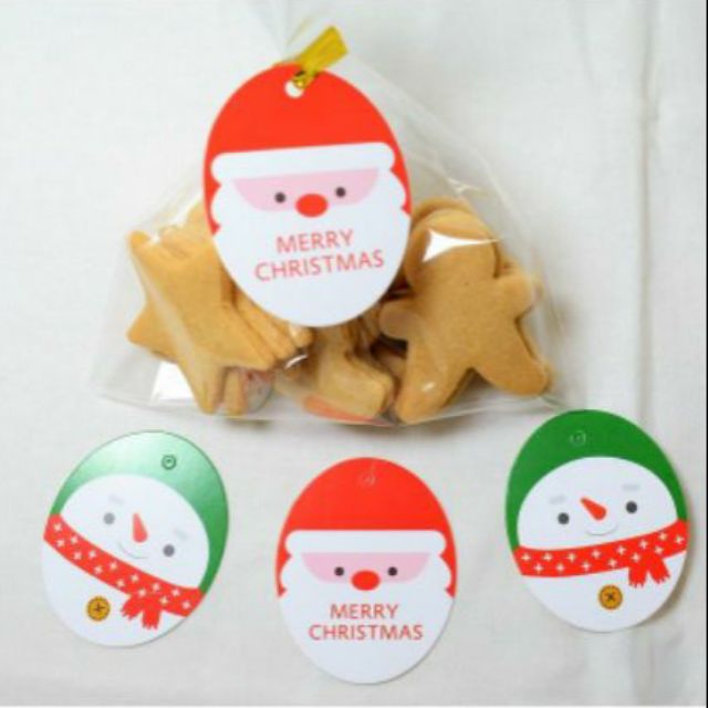 Set 50c tag giấy Noel (nhiều mẫu)
