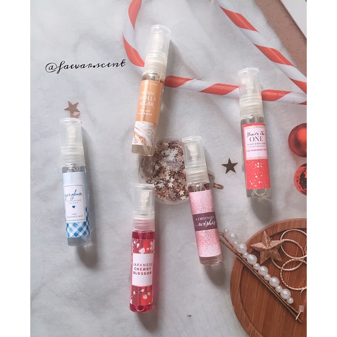 Xịt thơm Bath and body works nhiều mùi || Faevar