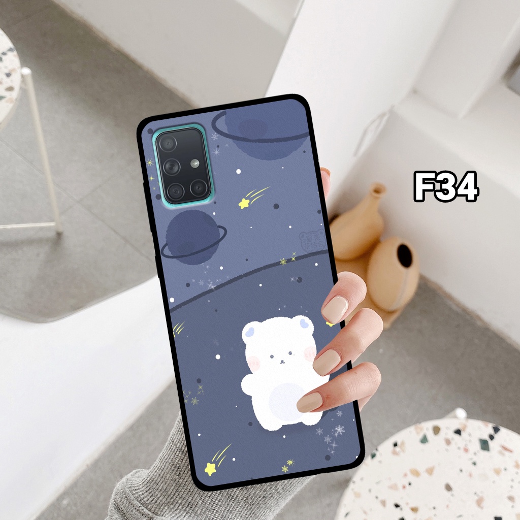 Ốp điện thoại SAMSUNG A31/ A51/ A71/ M51 - Ốp lưng Samsung in hình gấu xinh, phi hành gia