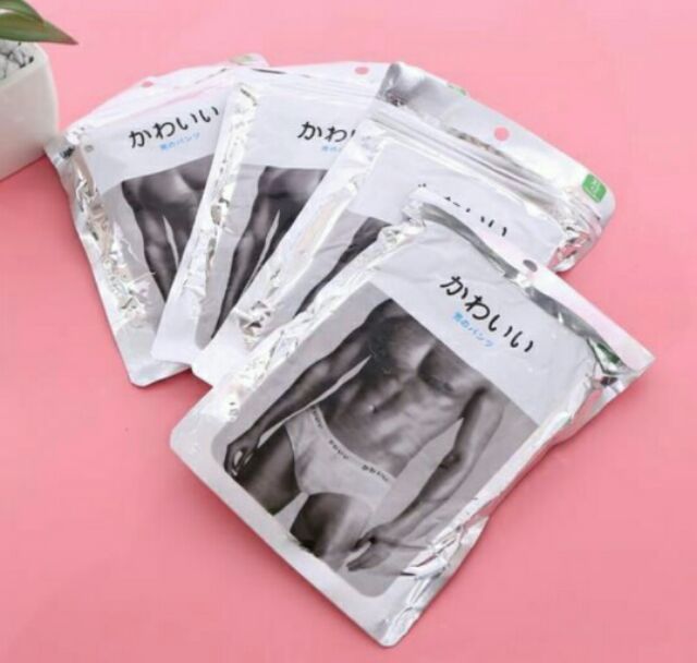 Quần sịp nam đóng trong túi zip bạc❤FREESHIP️Cam kết chỉ bán hàng loại đẹp Y HÌNH🥊Chất cotton mềm co giãn 4 chiều.
