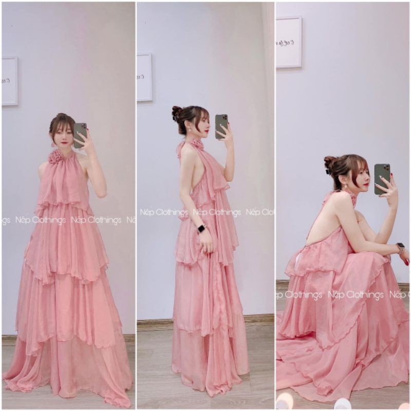 SALE VÁY MAXI CỔ YẾM | BigBuy360 - bigbuy360.vn