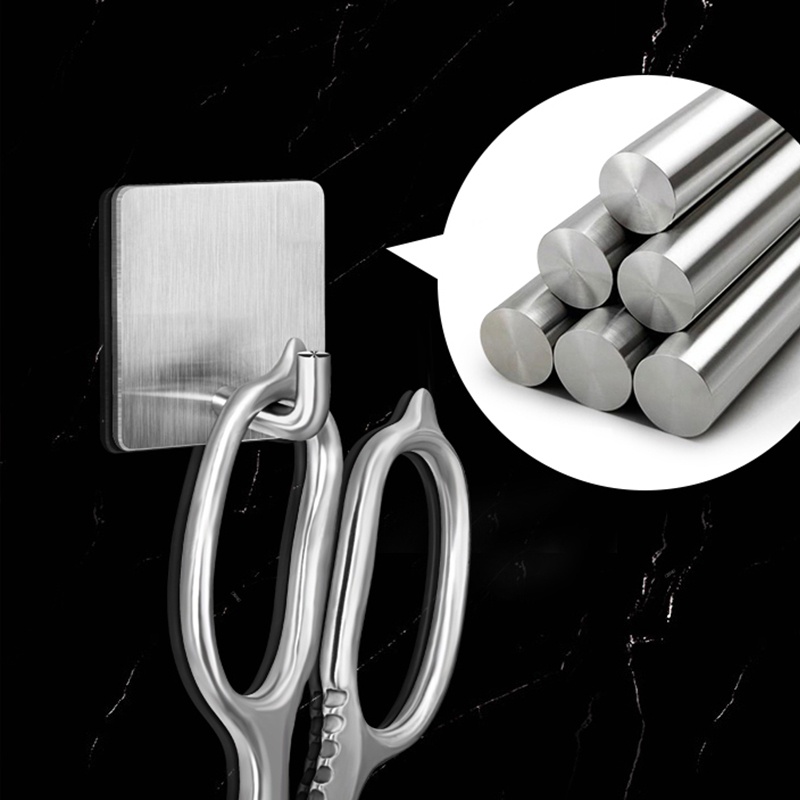 Móc treo dán tường - Móc dính tường INOX 304 chịu lực 5kg - ECO