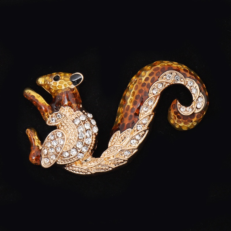 Ghim Cài Áo Hình Sóc Đáng Yêu