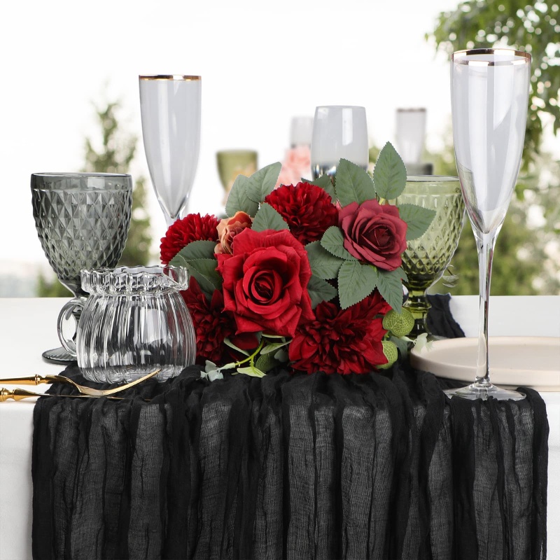 Khăn Trải Bàn Xếp Li Phong Cách Bohemian Dành Cho Trang Trí Tiệc Sinh Nhật Đám Cưới