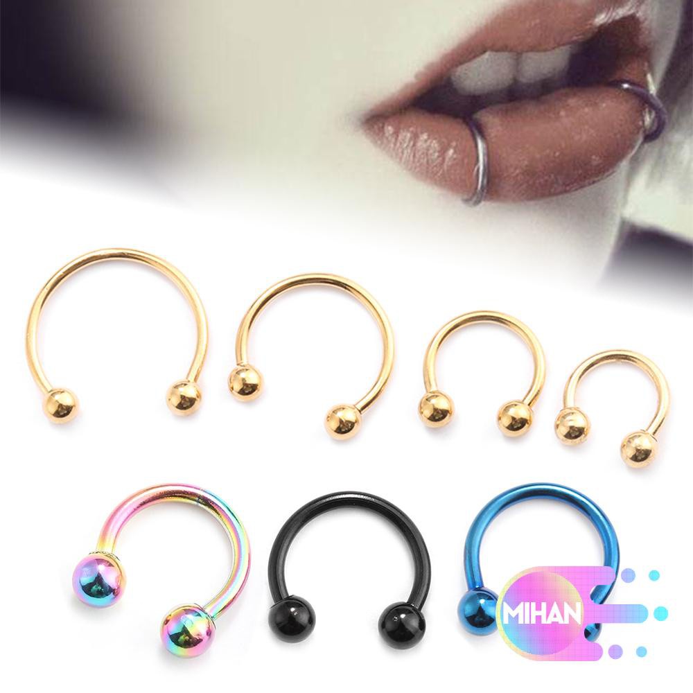 Khuyên Mũi Bằng Thép Không Gỉ 16 Khuyên Thời Trang Cho Nam Nữ Mihan1