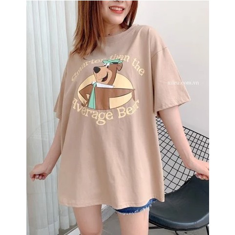 [ Miều ] Áo Thun In Hình Average Bear