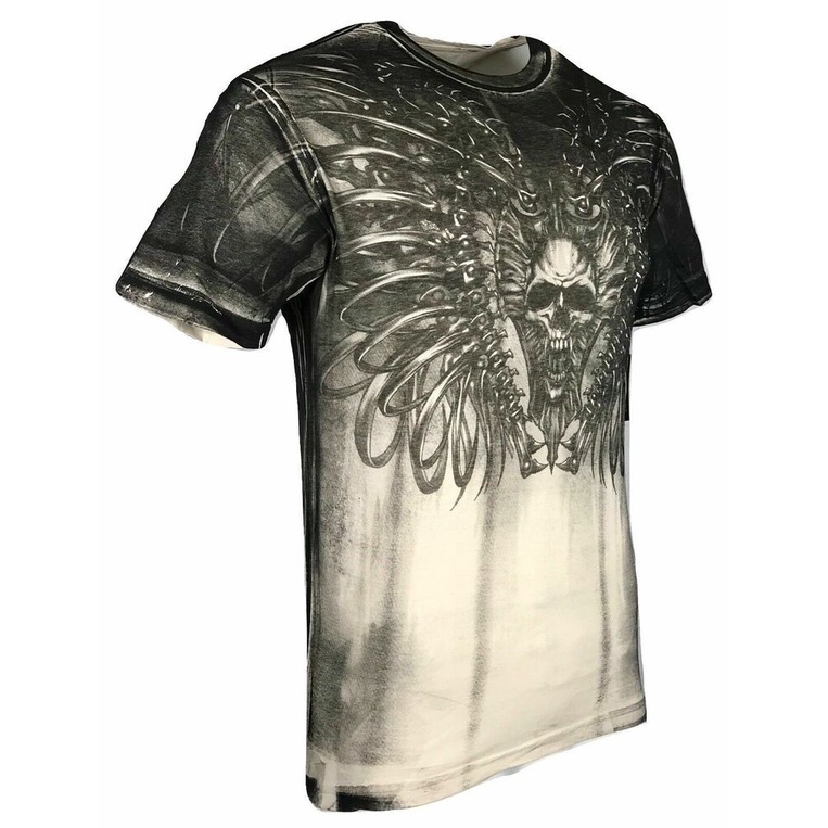 XTREME Áo Thun In Hình Đầu Lâu Cá Tính Cho Nam MMA S-3X40