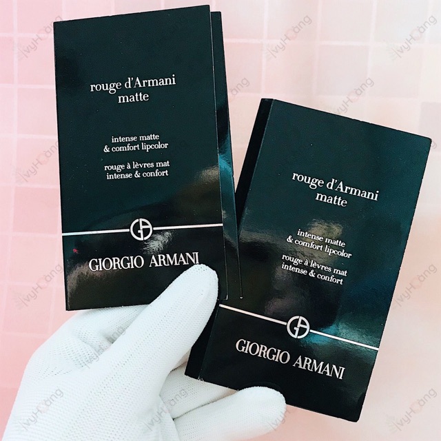 Sample mẫu thử Vỉ son Giorgio Armani Rouge D'Armani Matte Lipstick