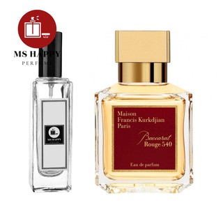 Mẫu chiết nước hoa mfk baccarat rouge 540 edp 5ml/10ml