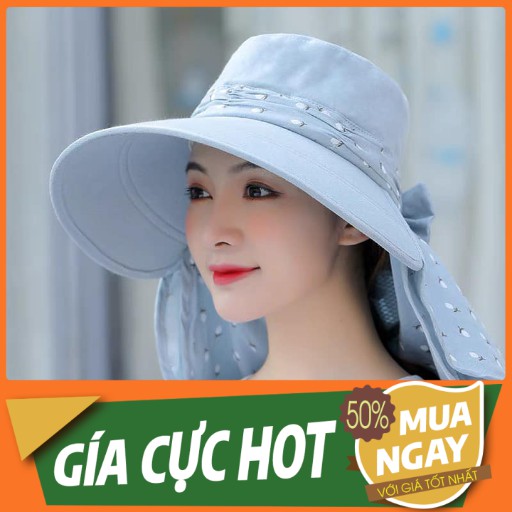 MŨ CHỐNG NẮNG - CHỐNG TIA UV KÈM KHẨU TRANG THÔNG HƠI ĐA NĂNG