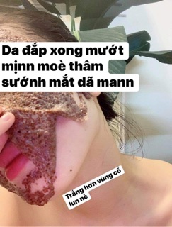 Mặt nạ ngũ hoa hạt trân châu phấn