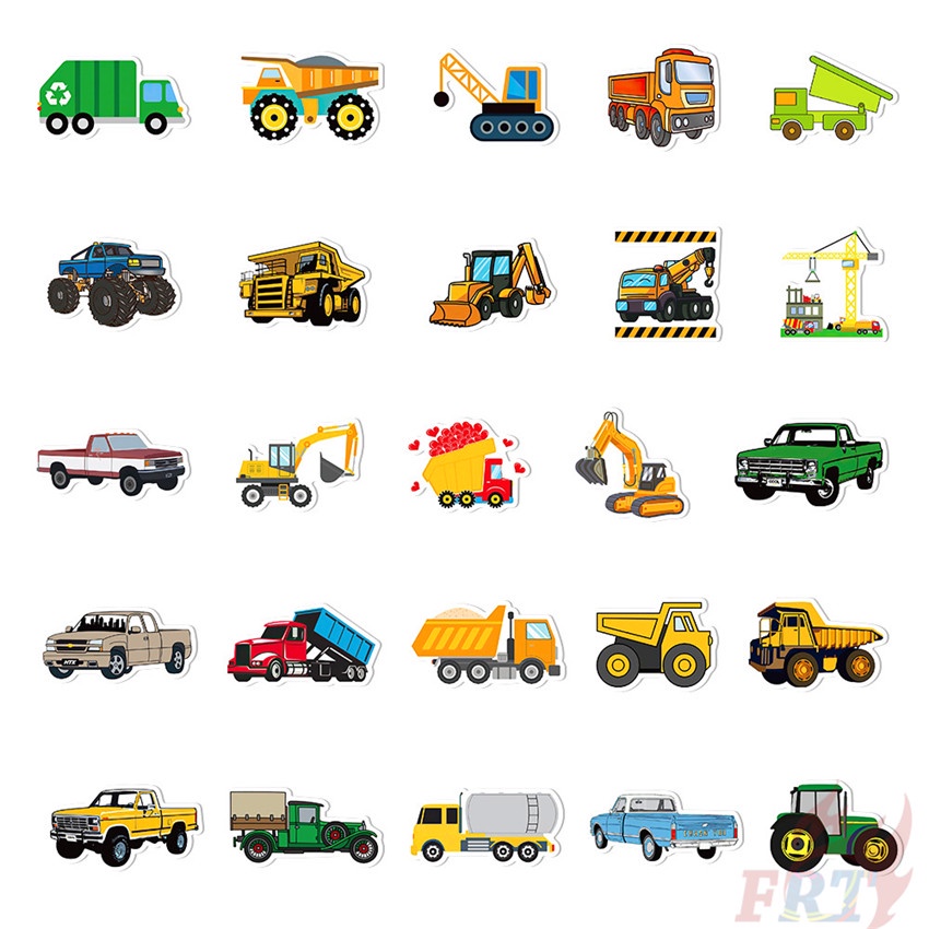 50 Cái / Bộ ❉ Sticker Dán Trang Trí Xe Buýt Xe Buýt Series 02 Chất Lượng Cao ❉ Miếng Dán Đề Can Thời Trang Đa Ứng Dụng