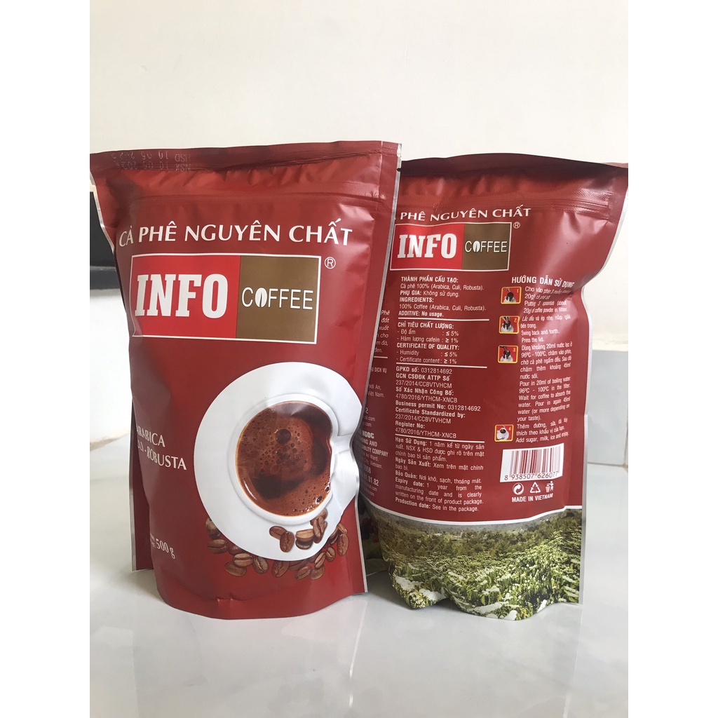 Cà phê nguyên chất Info - khối lượng 1kg