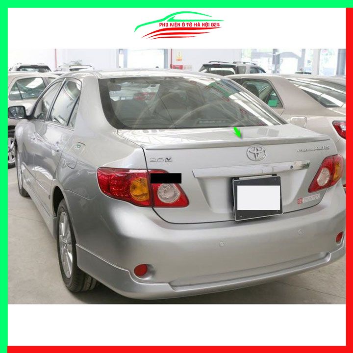 Đuôi gió sau xe liền cốp Altis 2008-2013 hàng mộc chưa sơn
