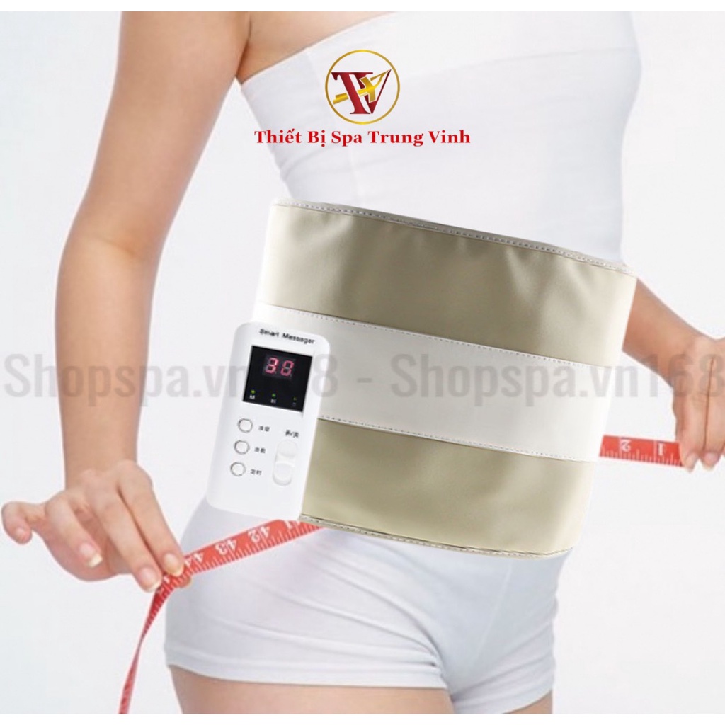 Đai Cuốn Bụng Giảm Béo Massage 10 chế độ nóng + 10 chế độ rung