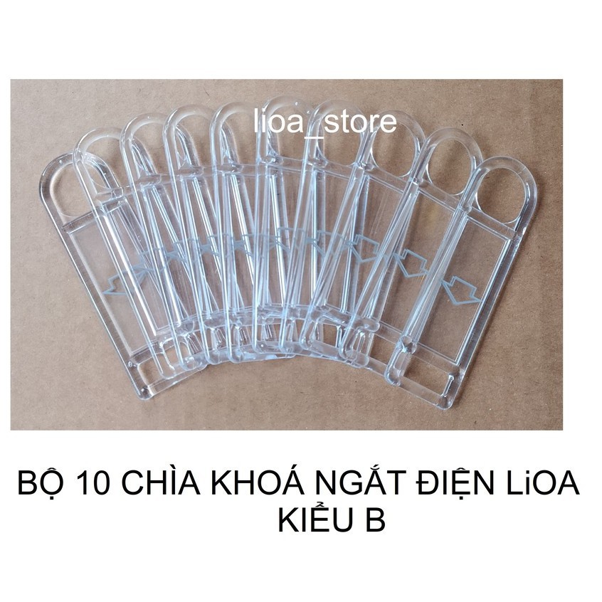 COMBO 10 CHÌA KHOÁ NGẮT ĐIỆN LiOA - KIỂU B.