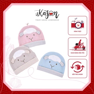 Mũ nón sơ sinh cotton họa tiết cừu dễ thương