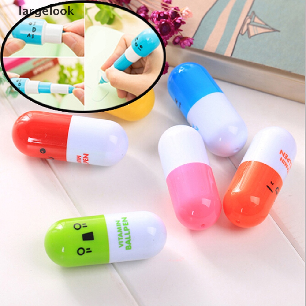 Set 6 Bút Lông Đánh Dấu Hình Viên Thuốc mini Thời Trang ♨Nóng Bỏng