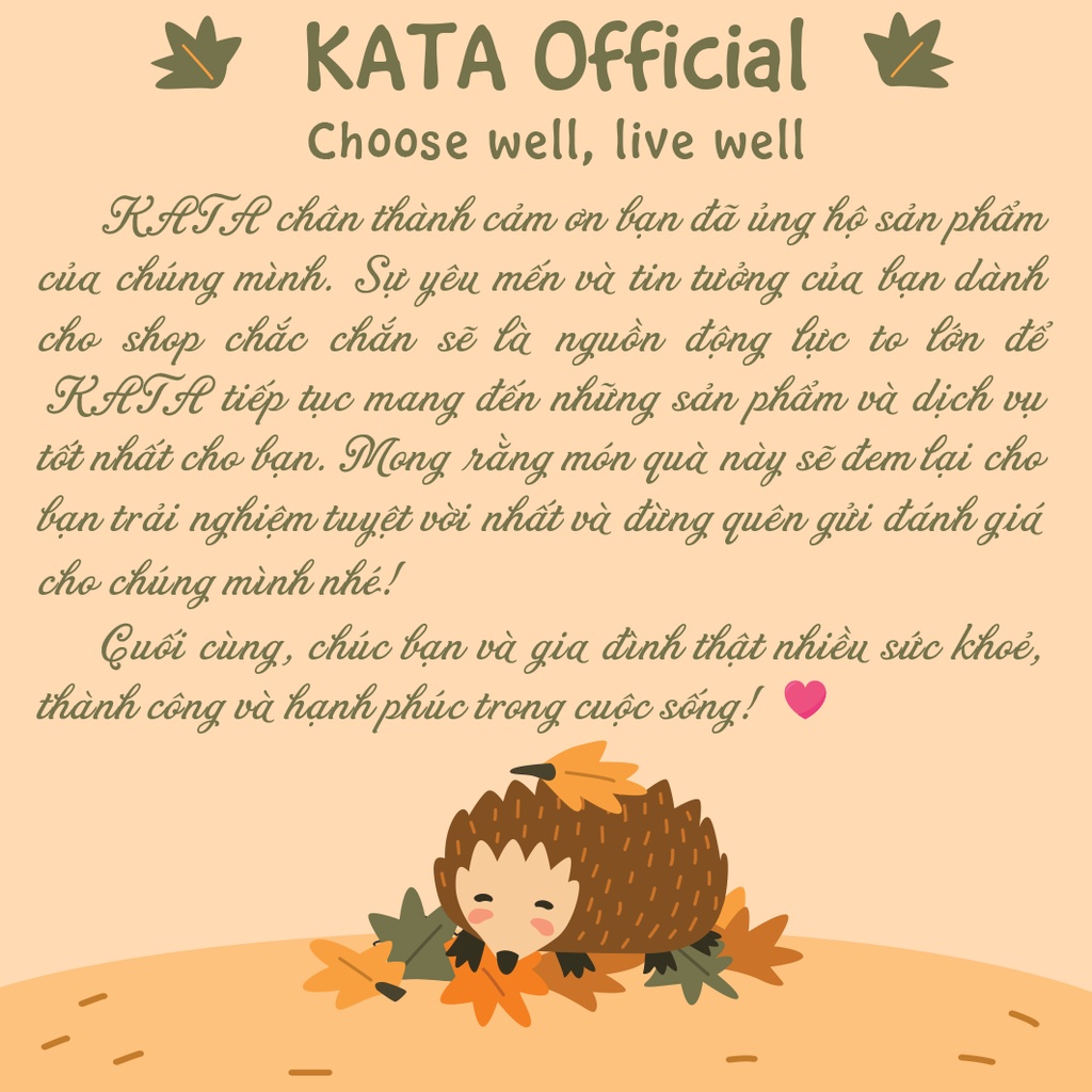 Thiệp cảm ơn, quà tặng nhà KATA Official | BigBuy360 - bigbuy360.vn