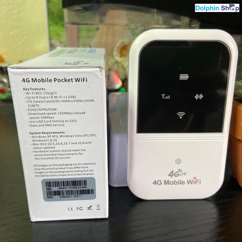 Bộ Phát Wifi 4G A800 Từ Sim 4G 3G Pin Khủng 2400mah Tốc Độ 150Mps - Hàng Loại 1 -  BH 6 tháng