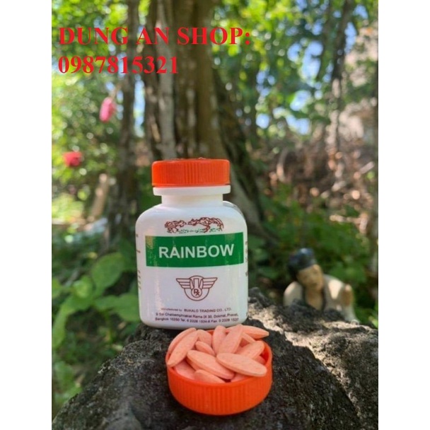 Viên tăng cơ bắp, nở khung xương, giúp cơ bắp săn chắc. Viên nuôi gà đá RAINBOW