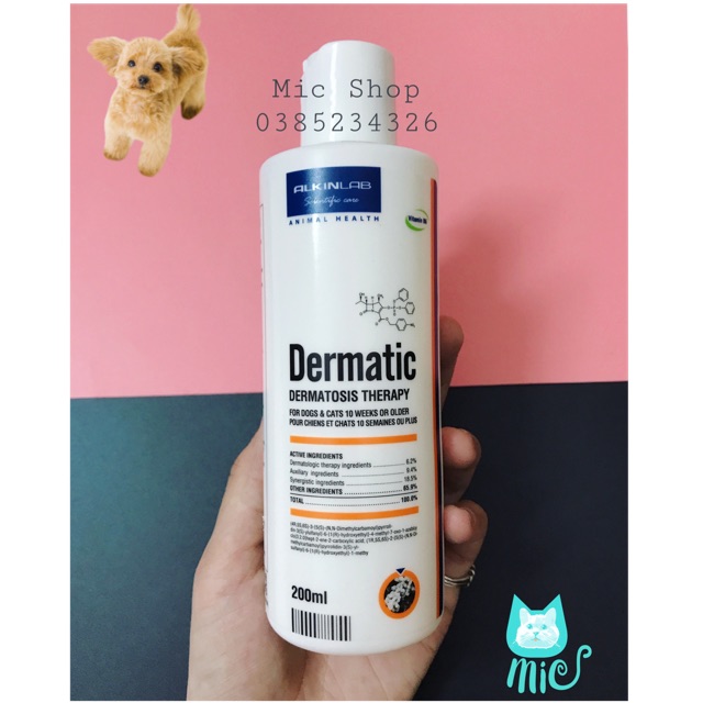 ❌Sữa tắm nấm ghẻ Alkin Dermatic 200ml