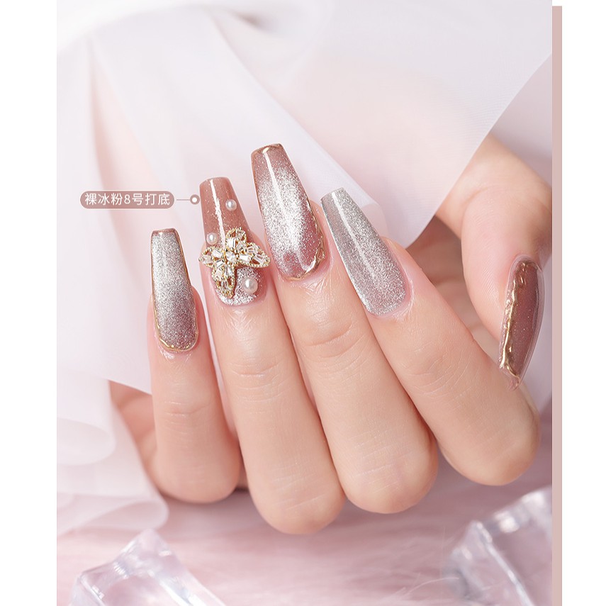 Sơn mắt mèo kim cương AS màu vàng đồ nail giá rẻ hoài út Nail Store kdlatus shop