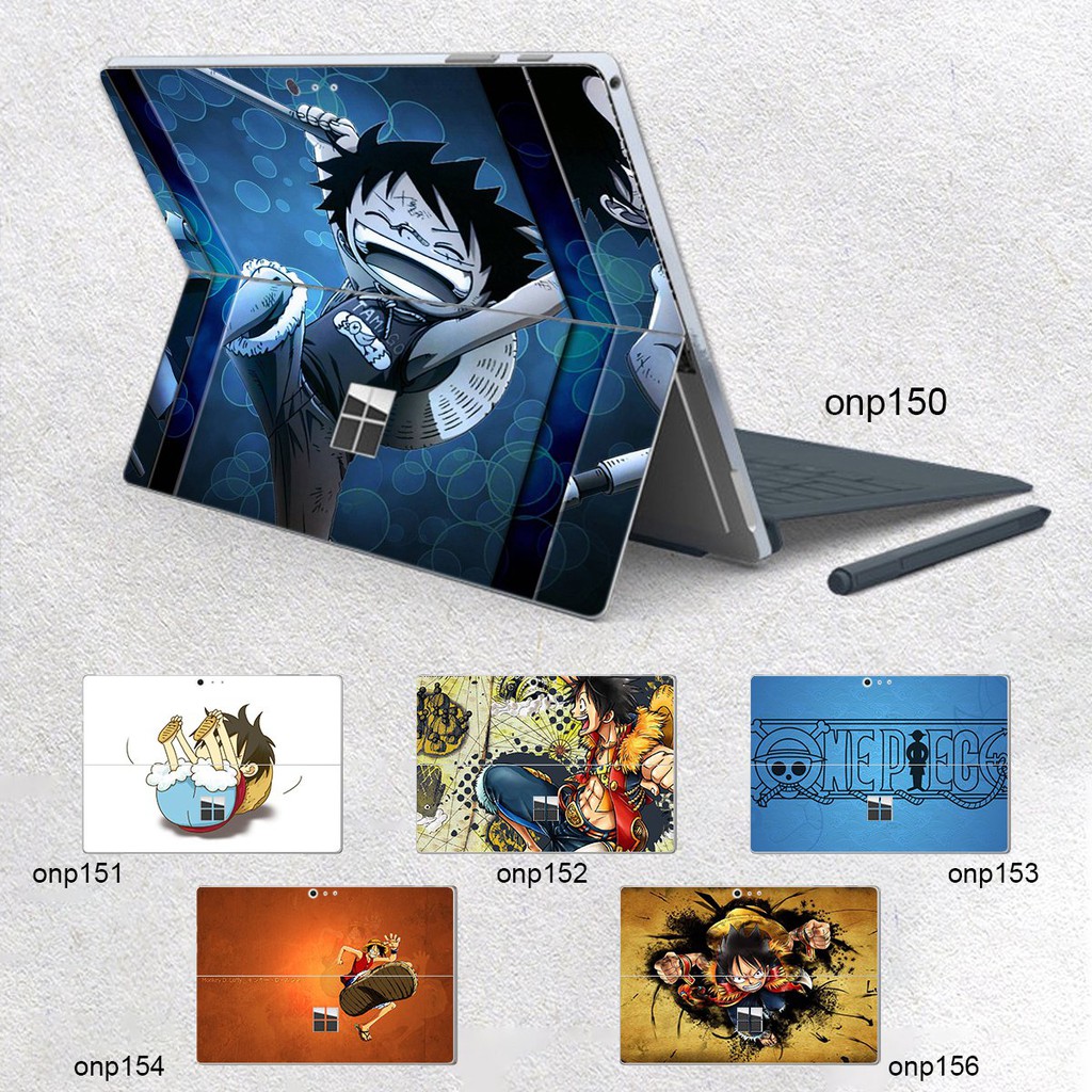 Skin dán hình One Piece x19 cho Surface 3 2015; Go, Go 2, Go 3; Pro 2 3 4 5 6 7 8 X